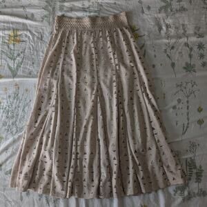 Lapis Triangle Patterned Midi